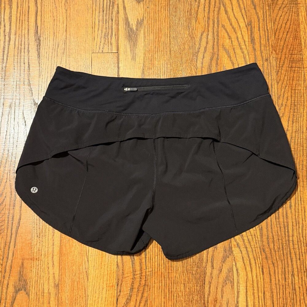 Lululemon Women’s Speed Up Low-Rise Lined Short 4in Black Sz 12 Running
